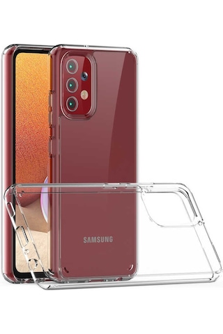Galaxy A32 4G Kılıf Zore Coss Şeffaf Sert Silikon Kılıf Renksiz