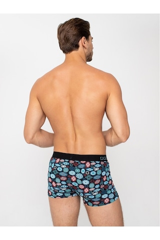 Dorea 2 Adet Erkek Desenli Boxer (445773089) Siyah