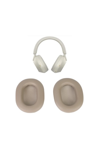 Yaozixa Sony Wh-1000xm5 Kulaklık İçin Değişim Kulak Yastığı - Protein Deri Ve Ses Yalıtımcı Hafıza Köpüğü - Yumuşak Ve Dayanıklı - Platin Gümüş Rengi Altın - Gümüş