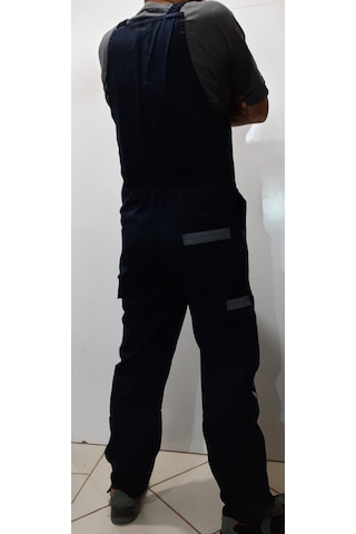 Askılı Tulum Lacivert & Gri