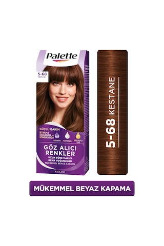 Palette Göz Alıcı Renkler Krem Saç Boyası 5 - 68 Kestane