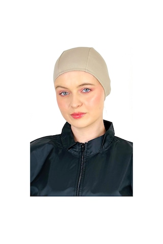 Sea Queen Likralı Kumaş Bez Deniz Ve Havuz Yüzücü Bonesi Bej - 651363807 Bej