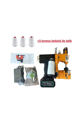 Ames Yuki Çuval Ağzı Dikiş Makinası Şarjlı 2600ma +3 İplikli Diğer