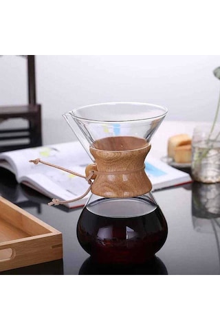 Cam Kahve Demleme 600 Ml Ck-600a Renkli