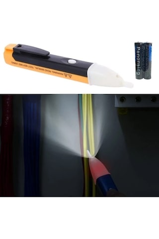 Tongxida 1ac-d Kontrol Kalemi Temassız Faz Kontrol Elektrik Kaçak Akım Kalemi 2 Adet Pil