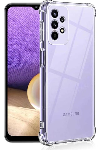 Mobilteam Galaxy Uyumlu A13 4g Kılıf Kamera Korumalı Nitro Anti Shock Silikon - Renksiz Renksiz