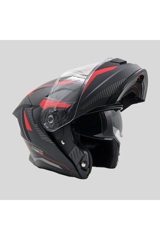 Arwic AR950 Torino Çene Açılır Ece-R 22.06 Motosiklet Kaskı Siyah