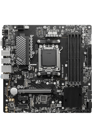 MSI Pro B650M-P AMD B650 6000 MHz (OC) DDR5 Soket AM5 mATX Anakart