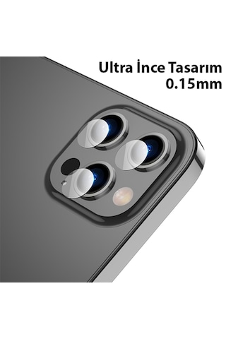 Ally Apple Uyumlu iPhone 13 Pro 13 Pro Max Tempered Glass Cam Kamera Koruyucu 302274831