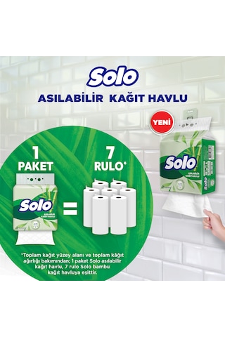 Solo Asılabilir Kağıt Havlu 1=7 3'lü