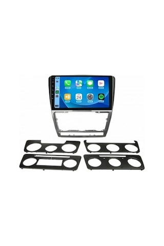 Skoda Octavia 2007-2012 Gri 8gb Ram 64gb Hafıza 8 Çekirdek Carplay Kamera Android Multimedya 9"