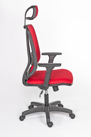 Selecta Güçlendirilmiş Polimer Ayaklı Büro Ve Yönetici Koltuğu Kırmızı
