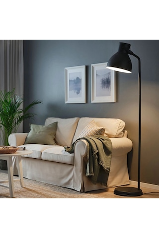 Ikea Koyu Gri Estetik Lambader - Yer Lambası