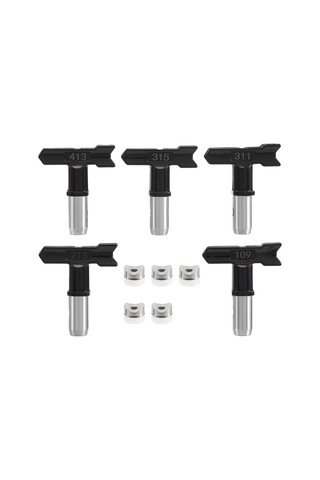 Xurunkeji Parça Sprey Ucu, Tersinir Sprey Ucu, Havasız Sprey Makinesi İçin Havasız Sprey Nozulları 109, 213, 311, 315, 413