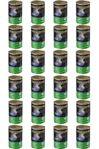 Challenge Kuzulu Ezme Yetişkin Köpek Konservesi 400 Gr 24'lü Paket