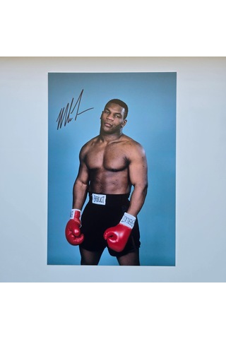 Mike Tyson 20x30 Cm Boyutunda Islak İmzalı Fotoğraf Ömür Boyu Co
