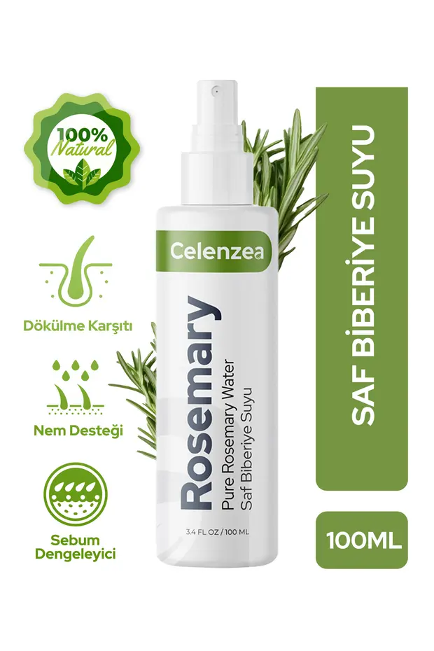 Biberiye Suyu Saç Uzamasını Ve Saç Sağlığını Destekleyici Tonik Dökülme Karşıtı Rosemary Water 100ml