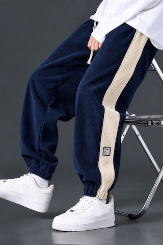 Genius Store Erkek Fitilli Kadife Pantolon Lastikli Rahat Kalıp Spor Pantolon Robalı-kadifepant Lacivert