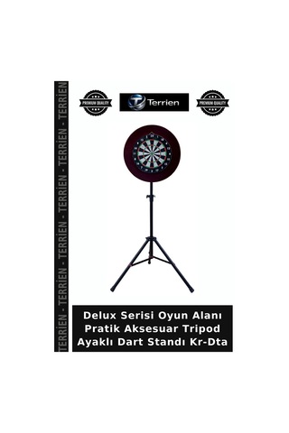 Delux Serisi Oyun Alanı Pratik Aksesuar Tripod Ayaklı Dart Standı Kr-dta