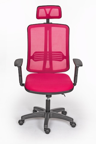 Selecta Güçlendirilmiş Polimer Ayaklı Büro Ve Yönetici Koltuğu Pembe