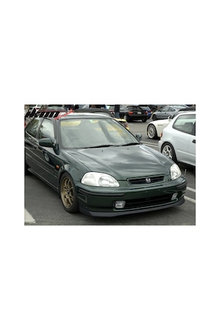 Honda Civic Sir Ön Lip Plastik Parlak Siyah Karlık-ön-ek-bodykit 1996 1997 1998 Makyajsız Kasa