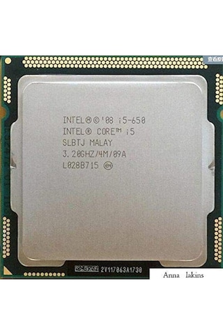 Intel Core İ5-650 Çift Çekirdek 3.20 Ghz İşlemci Tray