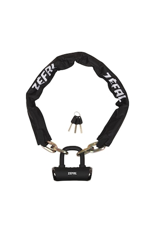 Zefal K-ttraz M18 Anahtarlı Zincir Bisiklet Kilidi 110x10mm Siyah