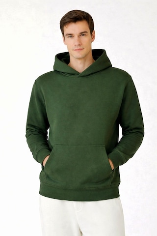 Coupon Kapüşonlu Sweatshirt - Yeşil Yeşil
