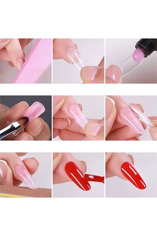 Protez Tırnak Üst Form Jel Polygel Acrygel - Akrijel Ve Polijel İçin Üst Form Şablon 288li Wn-001