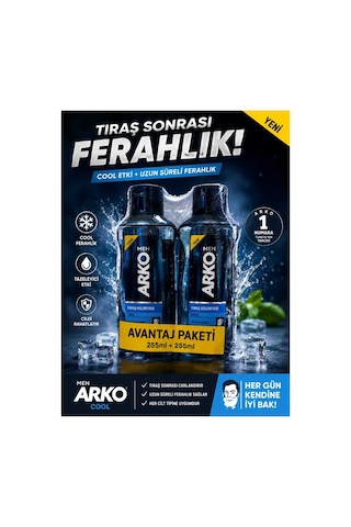 Arko Cool Tıraş Kolonyası 4 x 255 ML