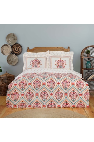 Karaca Home Carmenta Kiremit %100 Pamuk Çift Kişilik Nevresim Takımı Kiremit