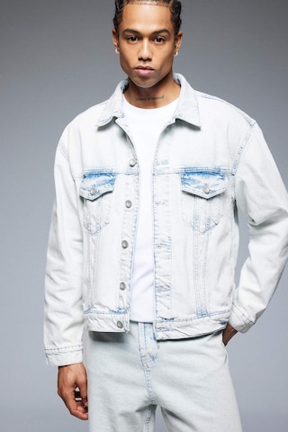 DeFacto %100 Pamuk Oversize Geniş Kalıp Mevsimlik Baharlık Jean Ceket D7741AX25SPNM63