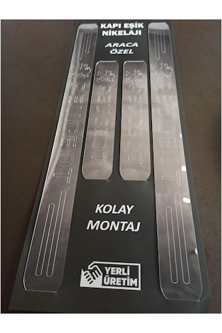 Peugeot 206 Uyumlu Kapı Eşiği 4'lü Set Ön Arka
