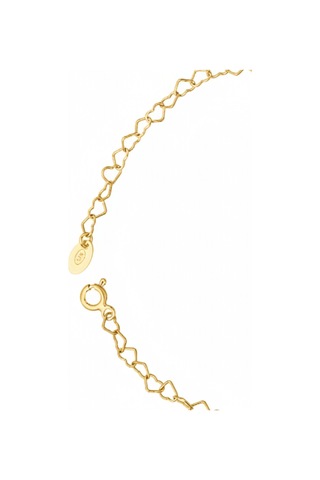 925 Ayar Gümüş 14k Gold Kaplama Kalp Bileklik "aşkın Fısıltısı" Gold