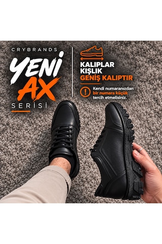 Crybrands Ax Erkek Kışlık Outdoor Ayakkabı Siyah
