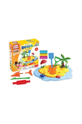 Plaj Oyun Hamur Seti 150 Gr. - Oyun Hamuru Seti - Hamur Setleri - Hamur Kalıpları - Kumsal Hamur Çok Renkli