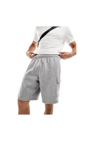 Nike Sportswear Men's Clup Cargo Short Erkek Şardonlu Spor Şort Gri Gri