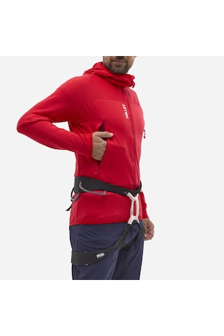 Millet Fusıon Grıd Kapşonlu T.fermuar Polartec Powergrıd Erkek Ceket Mıv9024 0335 Kırmızı