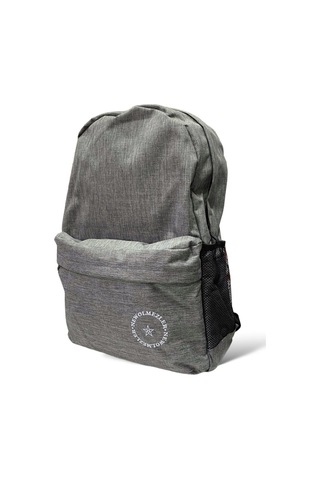 Su Geçirmez Kumaş Ortaokul Lise Unisex Okul Sırt Ve Seyahat Çantası - Gri