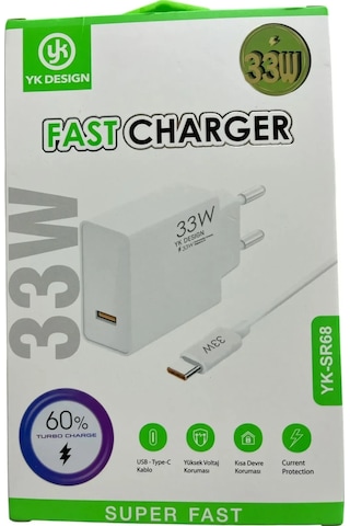 Usb Type-c 33w Şarj Aleti Yk-sr68 5224 Az-522489gta8776