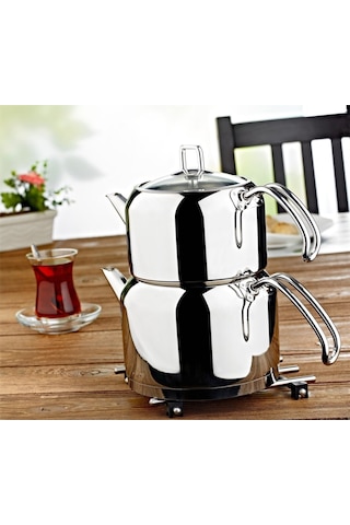 Evimsaray Çaydanlık Takımı Ece Aile Boy Gri