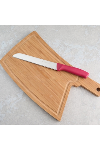 Aryıldız Rexa Tırtıklı Ekmek Bıçak Kırmızı 19 Cm Renkli