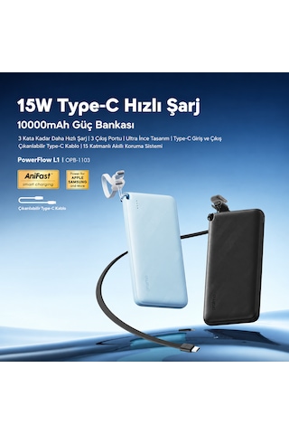 Oraimo 10000 Mah Powerbank Opb-1103 Graphıte Black Siyah - Koyu Gri