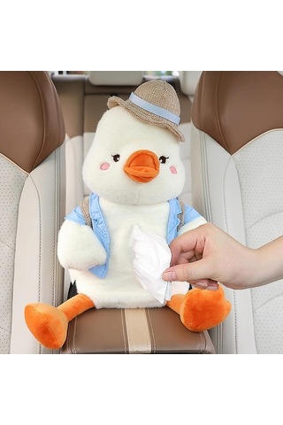 Createtech Tutucu Suntek Ördek Magideal Kutu Çöp Can Araba Karikatür Doku Çok Renkli