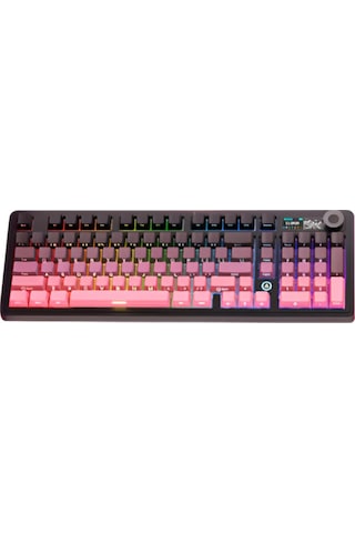 Ak980 3 Modlu Hot-swap Tft Ekranlı Mekanik Oyun Klavyesi-8.000 Mah Batarya Dinamik Rgb