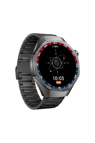 Amoled Ekran Akıllı Saat Dokunmatik Metal Kasa Kol Saati Smart Watch