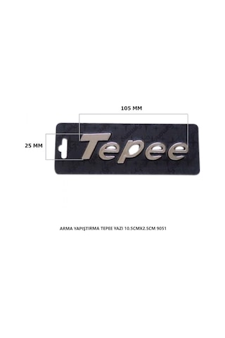Peugeot Partner Tepee Arma Bagaj Yazısı Yapıştırma 10.5cmx2.5cm 9051