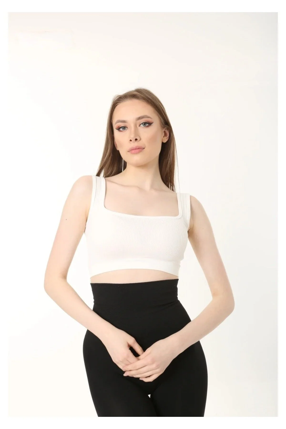 Perafit Crop Büstiyer Beyaz Renk