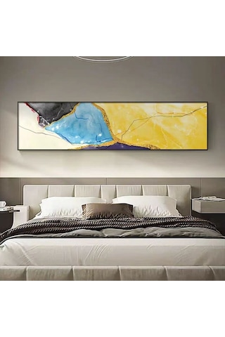 Soyut El Yapımı Yağlı Boya Tablo 165x65cm