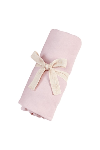 Tinylamb Lastikli Bebek Çarşafı 60x120 CM - 2 Adet Organik Beyaz - Pembe Renk